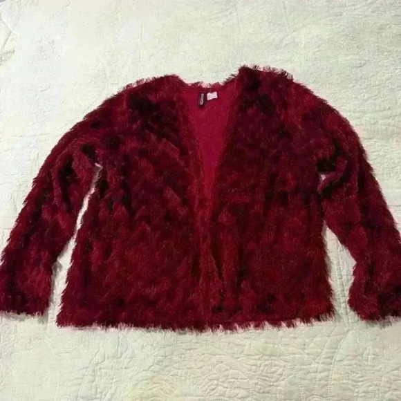 H & M‎ Divided eyelash fringe cardigan jacket - Size Small - Picture 1 of 5